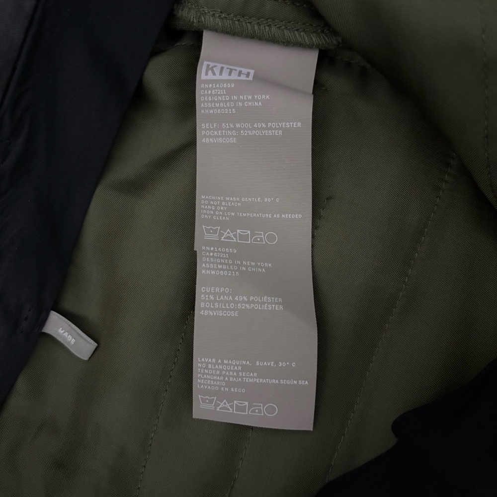 Kith Marleigh Utility Pocket Trouser Pants Womens Size 4 Streetwear Wool Blend - Picture 9 of 13